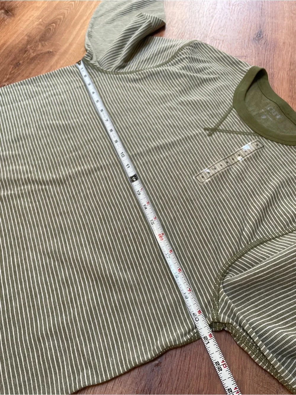 J Crew Mens Striped Long Sleeve Crew Neck‎ Shirt Tee Size Medium Green NWOT